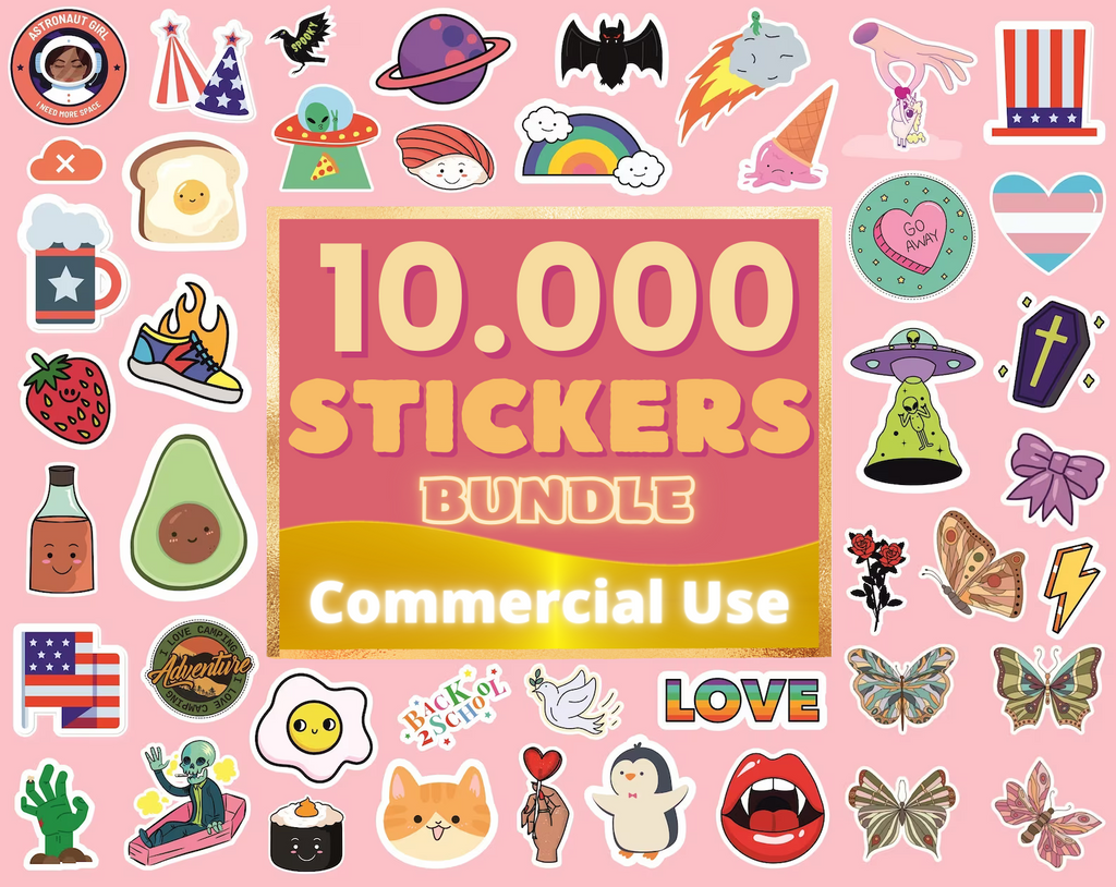 10,000+ Stickers Bundle