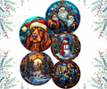 200+ Christmas Stained Glass Ornaments
