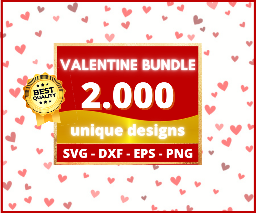 2000+ Valentine's Day SVG Bundle