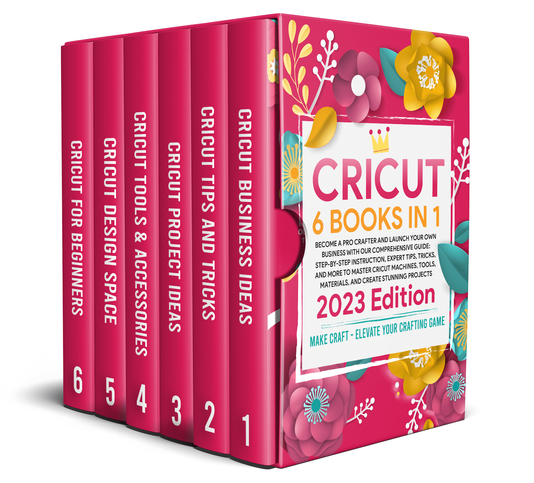 Cricut: 5 Books in1 - The Complete Beginner's Guide to Mastering Cricut,  with Tips and Tricks to Create Your Profitable Project Ideas. The New  Cricut Bible 2023 That You Don't Find in