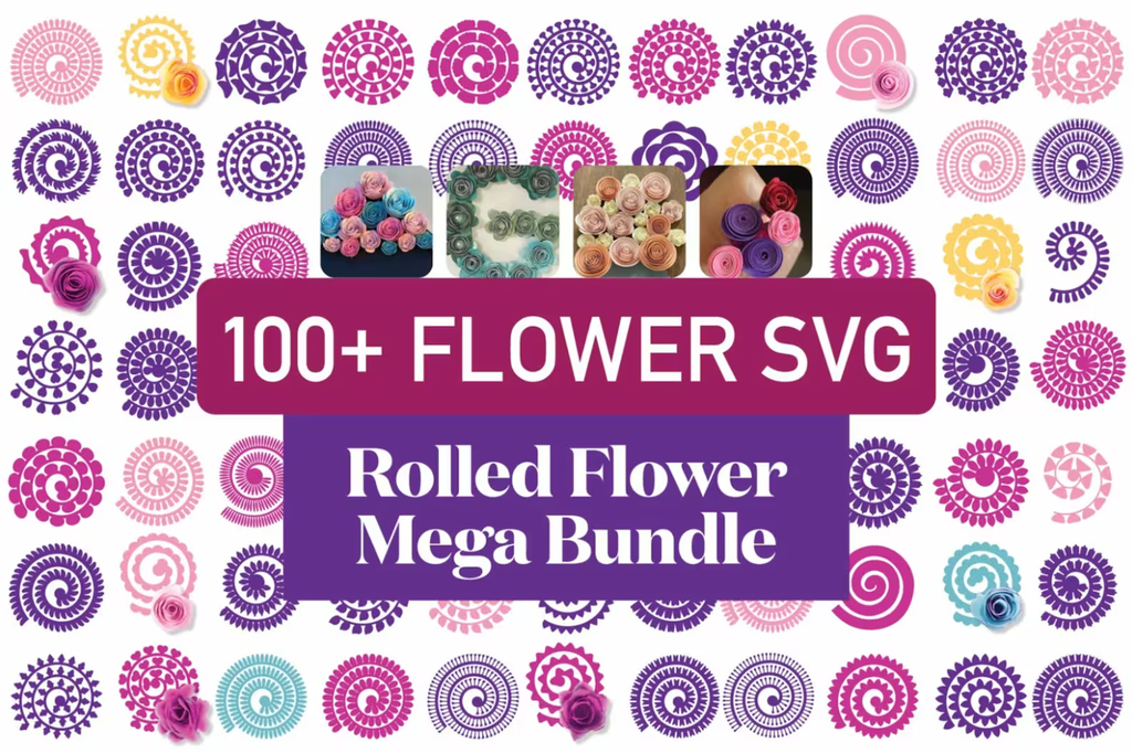 Rolled Flowers SVG Bundle